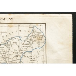 Gravure de 1843 - Carte des États prussiens - 3