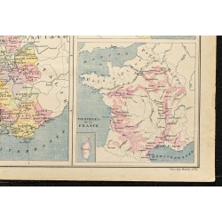 Gravure de 1896 - Carte de France - 5