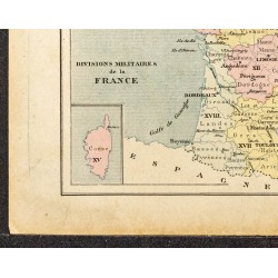 Gravure de 1896 - Divisions militaires de la France - 4