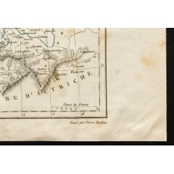 Gravure de 1843 - Carte des États prussiens - 5
