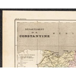 Gravure de 1896 - Carte du Département de Constantine - 2