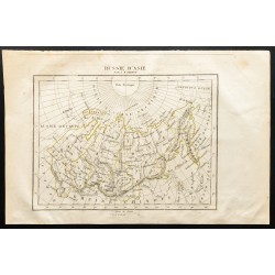 Gravure de 1843 - Carte de la Russie orientale - 1