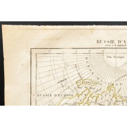 Gravure de 1843 - Carte de la Russie orientale - 2