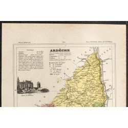 Gravure de 1896 - Département de l'Ardèche - 2