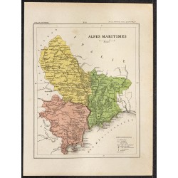 Gravure de 1896 - Département des Alpes-Maritimes - 1