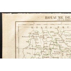 Gravure de 1843 - Carte du Royaume de Saxe - 2