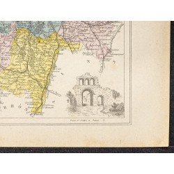 Gravure de 1896 - Département de la Saône-et-Loire - 5