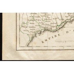 Gravure de 1843 - Carte du Royaume de Saxe - 4