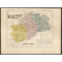 Gravure de 1896 - Département de la Haute-Saône - 1