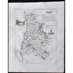 Gravure de 1833 - Département de la Drôme - 1