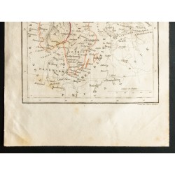 Gravure de 1843 - Carte de la Suède et de Norvège - 3
