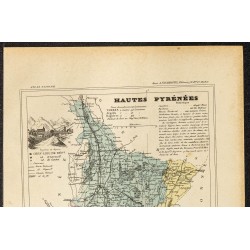 Gravure de 1896 - Département des Hautes Pyrénées - 2