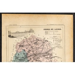 Gravure de 1896 - Département de l'Indre - 2