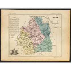 Gravure de 1896 - Département de l'Indre-et-Loire - 1
