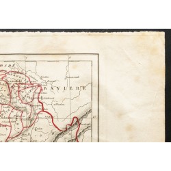 Gravure de 1843 - Carte de la Suisse - 3