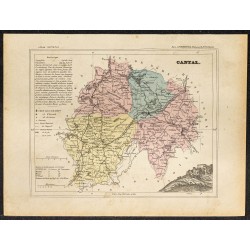 Gravure de 1896 - Département du Cantal - 1