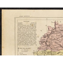 Gravure de 1896 - Département du Cantal - 2