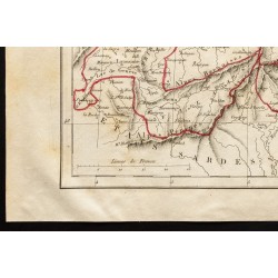 Gravure de 1843 - Carte de la Suisse - 4