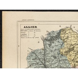 Gravure de 1896 - Département de l'Allier - 2