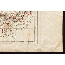 Gravure de 1843 - Carte de la Suisse - 5