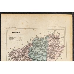 Gravure de 1896 - Département du Doubs - 2