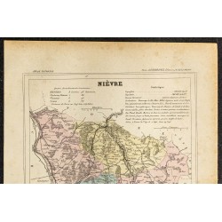 Gravure de 1896 - Département de la Nièvre - 2