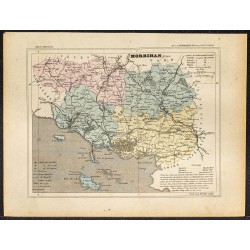 Gravure de 1896 - Département du Morbihan - 1
