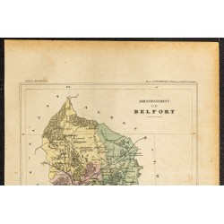 Gravure de 1896 - Département Territoire de Belfort - 2