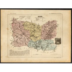 Gravure de 1896 - Département de l'Oise - 1