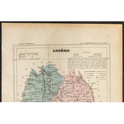 Gravure de 1896 - Département de Lozère - 2