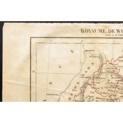 Gravure de 1843 - Carte du Royaume de Wurtemberg - 2