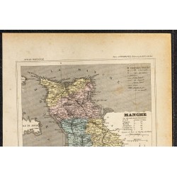 Gravure de 1896 - Département de la Manche - 2
