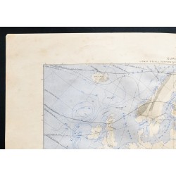 Gravure de 1880 - Carte de l'Europe - 2