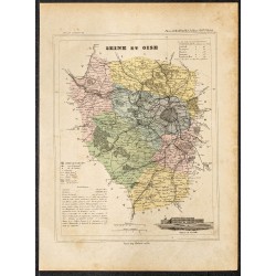 Gravure de 1896 - Département des Yvelines - 1