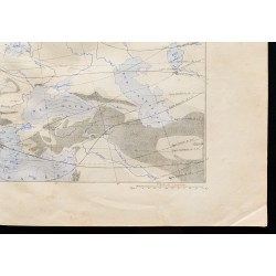 Gravure de 1880 - Carte de l'Europe - 5