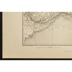 Gravure de 1881 - Carte du bassin du Pô - 4
