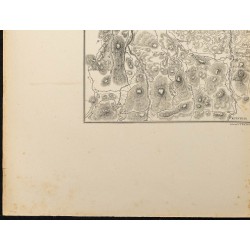 Gravure de 1881 - Carte de la bataille de Hohenlinden - 4