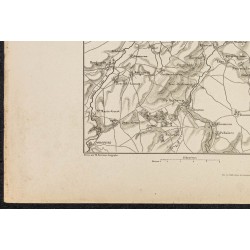 Gravure de 1881 - Bataille de Neerwinden en Belgique - 4