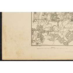 Gravure de 1881 - Bataille de Fleurus en Belgique - 4