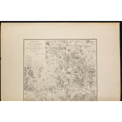 Gravure de 1881 - Bataille de Neresheim en Allemagne - 2