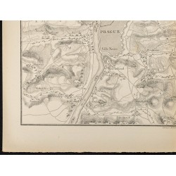 Gravure de 1881 - Bataille de Prague en 1757 - 4