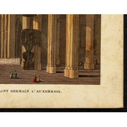 Gravure de 1827 - Eglise Saint-Germain-l'Auxerrois - 5