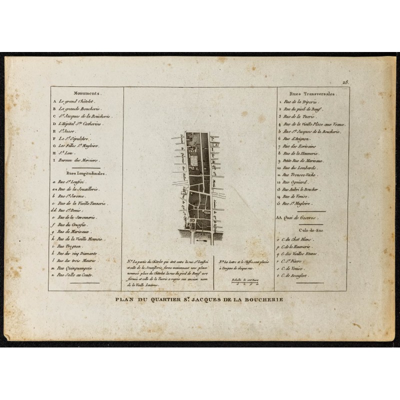 Gravure de Quartier St Jacques de la Boucherie - 1