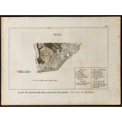 Gravure de Quartier de la place Maubert - 1