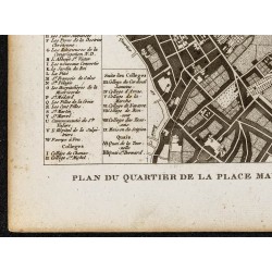 Gravure de Quartier de la place Maubert - 4