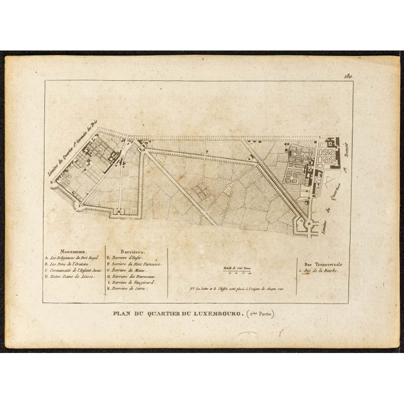 Gravure de Quartier du Luxembourg - 1