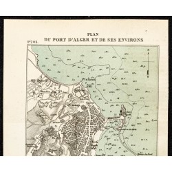 Gravure de 1884 - Plan du port d'Alger - 2