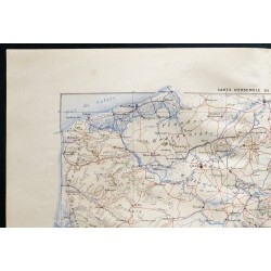 Gravure de 1880 - Carte d'ensemble de la frontière nord - 2