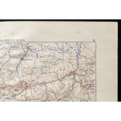 Gravure de 1880 - Carte d'ensemble de la frontière nord - 3