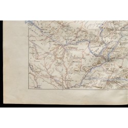 Gravure de 1880 - Carte d'ensemble de la frontière nord - 4